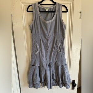 Unique pocket Gray Sleeveless Dress size L
